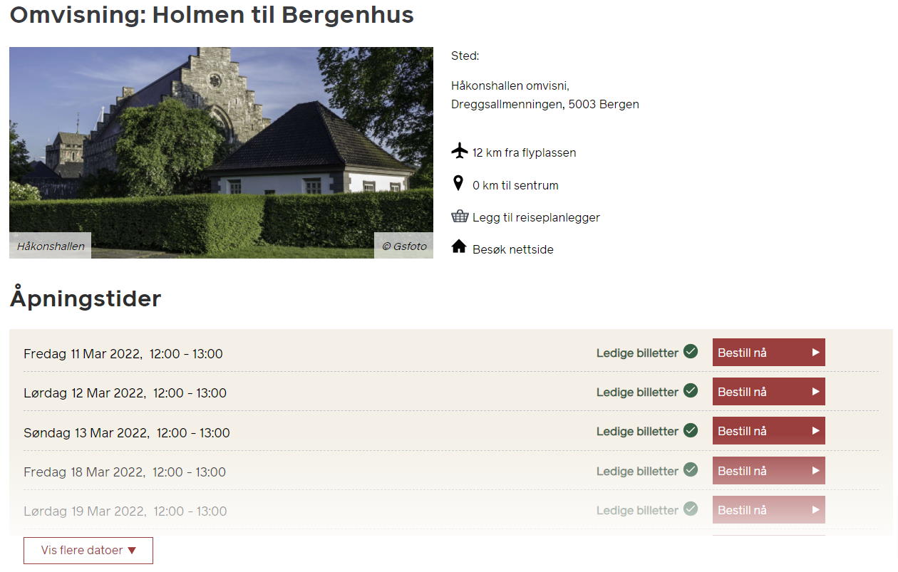 Visit Bergen arrangement
