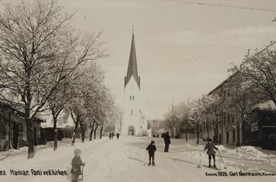 Kirkebakken, vinteren 1925