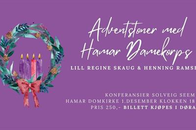 Adventstoner med Hamar Damekorps, Lill Regine Skaug og Henning Ramseth.