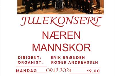 Julekonsert med Næren Mannskor