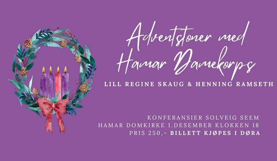 Adventstoner med Hamar Damekorps, Lill Regine Skaug og Henning Ramseth.