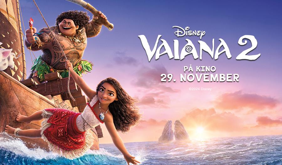 Vaiana og Maui er tilbake for et nytt musikalsk eventyr i Vaiana 2 fra Walt Disney Animation Studios.