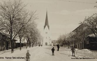 Kirkebakken, vinteren 1925