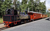 Lokomotivet Setskogen fra Urskog-Hølandsbanen - Tertitten, gjester Norsk jernbanemuseum i sommer og trekker Tertittoget